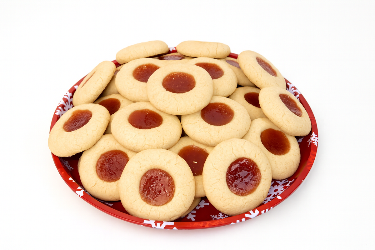 Merry Thumbprint Platter